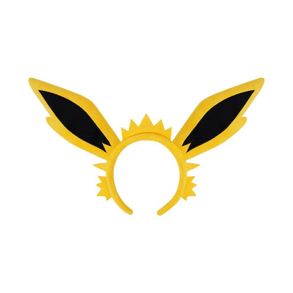 Japan Cartoon Pokemon Eevee Evolution Series Cute Headband | Eevee Vaporeon Jolteon Flareon Espeon Umbreon Leafeon Glaceon Sylveon - Evolve Anime Collectable Kawaii Makeup Facial Hairband