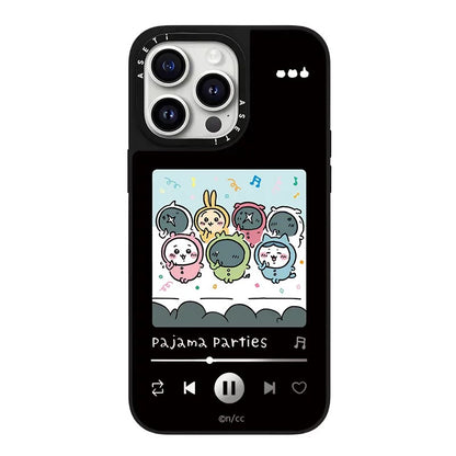 Japanese Cartoon ChiiKawa Mirror Phone Case | Pajamas Song & Hachiware Song - iPhone Case 12 13 14 15 16 17 Pro Promax