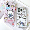Japanese Cartoon Sanrio Pochacco | Pink Camera & White Traveling - iPhone Case 13 14 15 16 Pro Promax