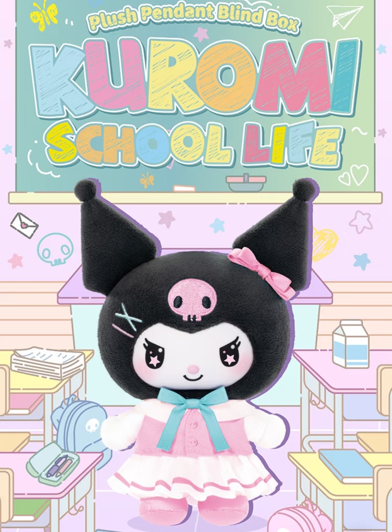 TopToy Sanrio Characters Kuromi | School Life Uniform - Collectable Toys Mystery Blind Box