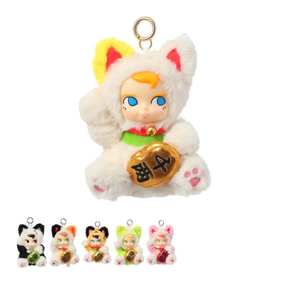 Kenny Wong Sam Sam Characters | Fortune Cat Lucky Cat Plush Doll Keychain Vol 1 -Toy Collection Mystery Blind Box