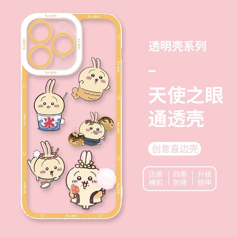 Japanese Cartoon Chiikawa | Usagi & Summer Times 8 Styles - iPhone Case PLUS SE2 XS XR X 11 12 13 14 15 16 16e 17 17e Pro Promax 12mini 13mini