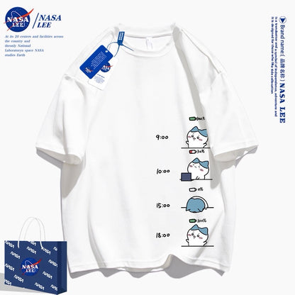 Japanese Cartoon ChiiKawa Casual Style T-Shirt Series | Hachiware Working Time - Kawaii Fashion Items