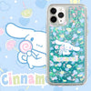 Japanese Cartoon Cinnamoroll with Lolipop -  Blue Glitter QuickSand iPhone Case 6 7 8 PLUS SE2 XS XR X 11 12 13 14 15 16 Pro Promax 12mini 13mini