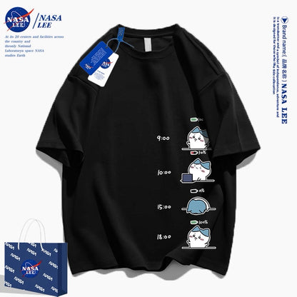 Japanese Cartoon ChiiKawa Casual Style T-Shirt Series | Hachiware Working Time - Kawaii Fashion Items