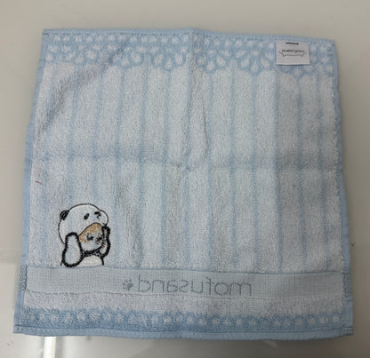 Japan Mofusand Face Towel | Panda Kitten Cat Sky Blue - Daily Kawaii Items