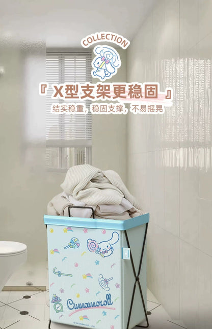 Japanese Cartoon Sanrio with Friends Giant Storage Basket | Hello Kitty My Melody Kuromi Cinnamoroll Pochacco - 54cm tall Bedroom Bedroom Girl Gift