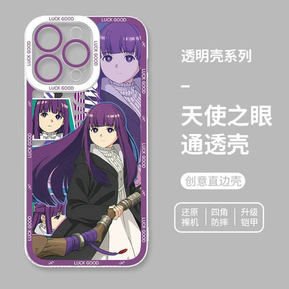 Japanese Anime FRIEREN | Full Screen Style - iPhone Case PLUS SE2 XS XR X 11 12 13 14 15 16 16e 17 17e Pro Promax 12mini 13mini
