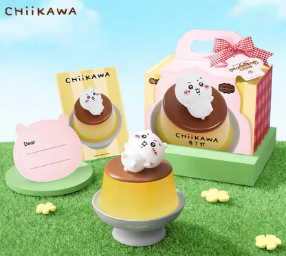 ChiiKawa | ChiiKawa Hachiware Usagi Cute Plastic Mini Figure on Pudding Night Light - Kawaii items Room Decoration