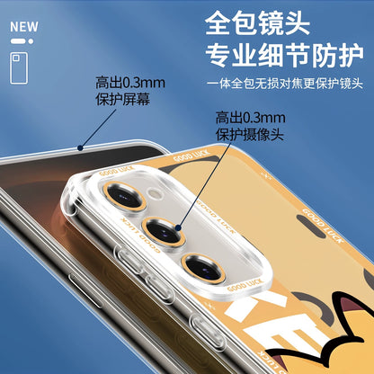 Japan Cartoon Pokemon Fatty Cute Drawing | Pikachu Gengar Squirtle Psyduck Bulbasaur Charmander Eevee Gible - Phone Case Samsung Galaxy S26 S25 S24 S23 S22 S21 FE Ultra