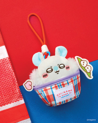 ChiiKawa Red-White-Blue Bag Limited Series | ChiiKawa Hachiware Usagi Momonga Shisa Crab in Bag Cute Plush Doll Keychain - Kawaii items Room Decoration Doll