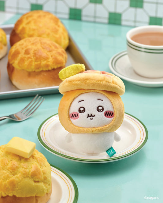 ChiiKawa Cha Chaan Teng Food Limited Series | ChiiKawa Hachiware Usagi Kurimanju Rakko in Food Costumes Cute Plush Doll Keychain - Kawaii items Room Decoration Doll
