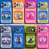 Japanese Cartoon Pokemon Silicone Case Neon Spray Painting Style Part1 | Poliwhirl Mimikyu Heracross Shuckle Maushold Munchlax Trubbish Butterfree 8 Styles - Phone Case Samsung Galaxy S26 S25 S24 S23 FE Ultra Edge