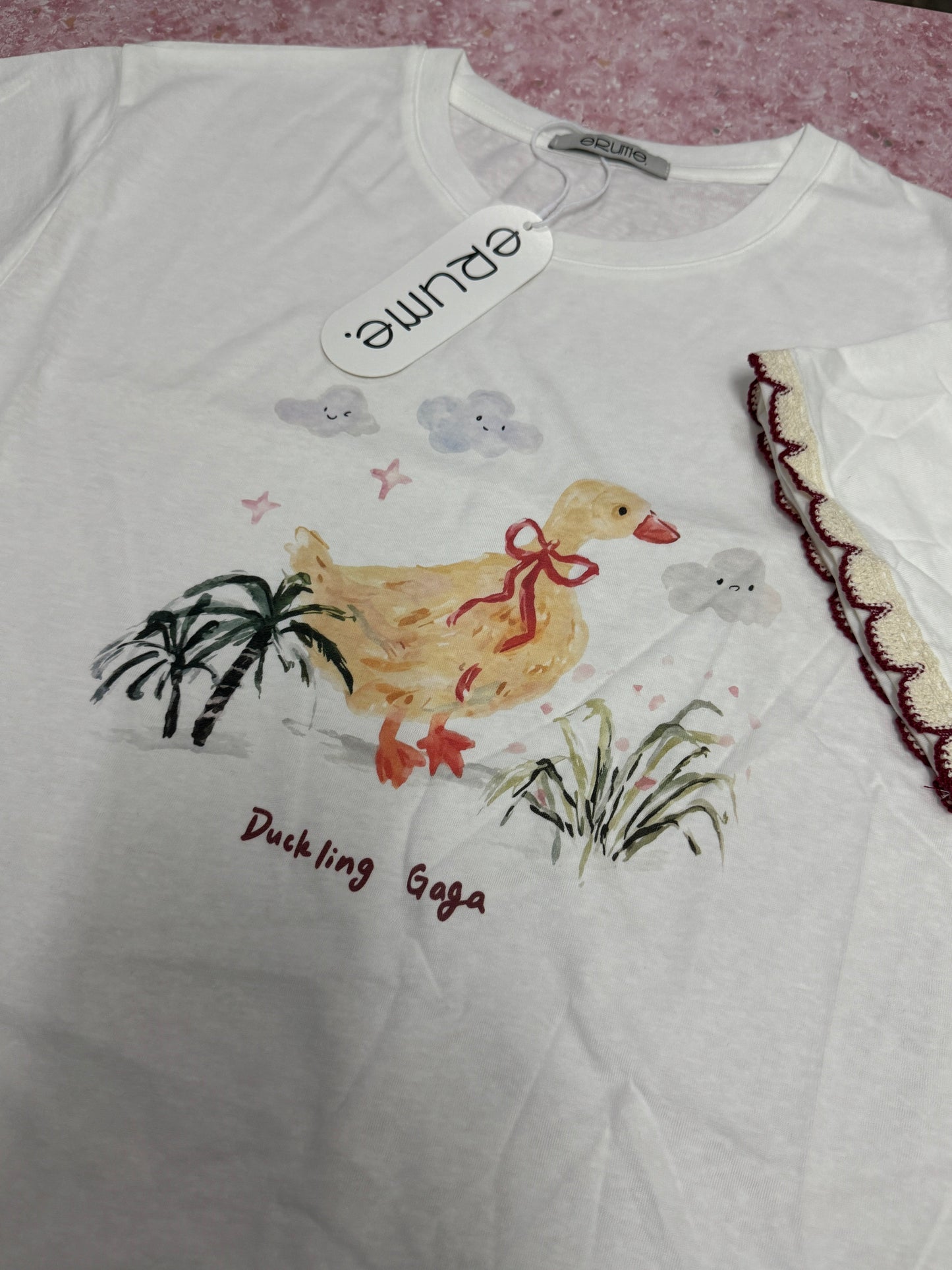 Korean Fashion Cute Animals Style T-Shirt Series | Duck ling Gaga - Kawaii Fashion Items
