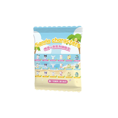 Sanrio Characters Sweet Summer Time with Blister Mini Series | Hello Kitty Kuromi Cinnamoroll Pompompurin Pochacco Hangyodon - Kawaii Collectable Toys Toy Collection