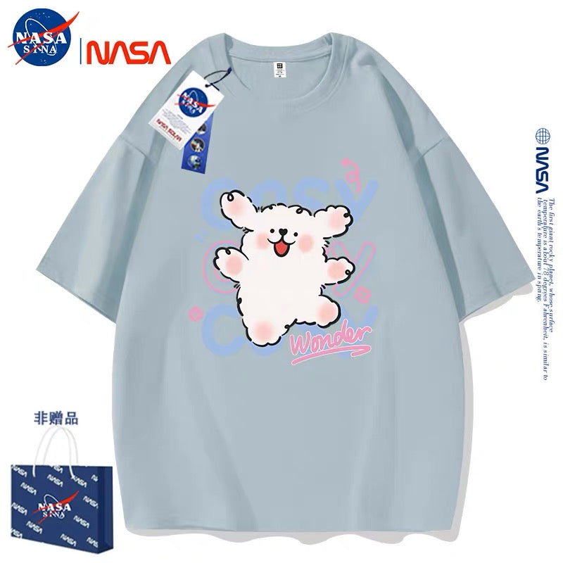 Cute Cartoon Doggie Maltese Puppy Style T-Shirt Series | Say Hello with Smile Part2 - Kawaii Fashion Items for Child & Adult