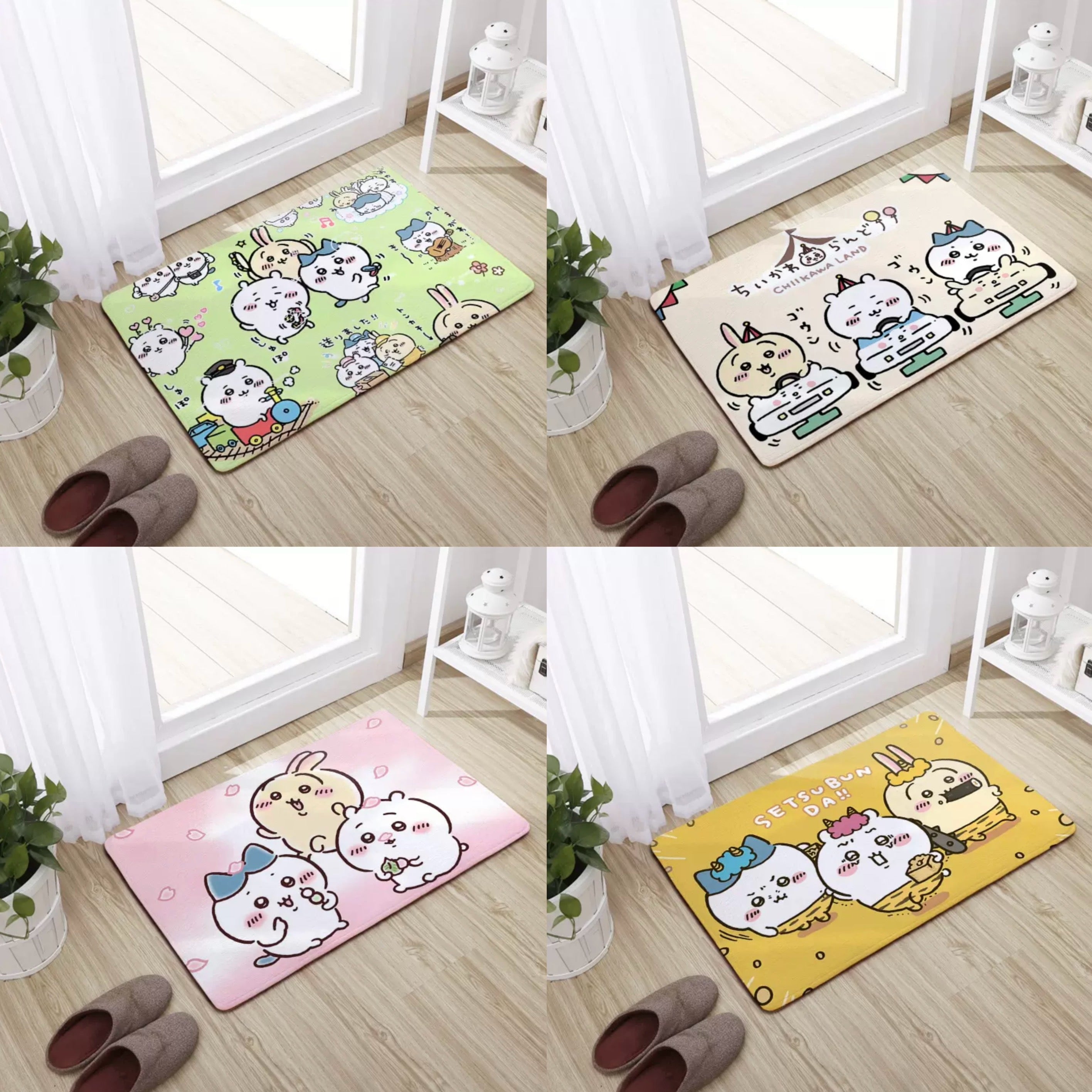 Japanese Cartoon ChiiKawa Soft Floor Mat | Party ChiiKawa Hachiware Us –  KawaiiGiftLand