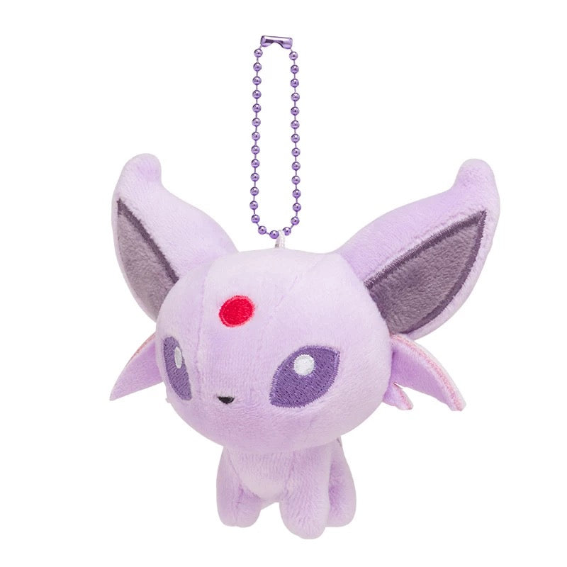 Japan Cartoon Pokemon Center Eevee Evolution Evolve Keychain | Eevee Vaporeon Jolteon Flareon Espeon Umbreon Leafeon Glaceon Sylveon - Mascot Mini Plush Doll