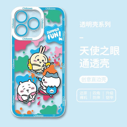 Japanese Cartoon ChiiKawa iPhone Case | Summer Time & Bee Sky Blue Ver 8 Styles - iPhone Case PLUS SE2 11 12 13 14 15 16 16e 17 17e Pro Promax 12mini 13mini