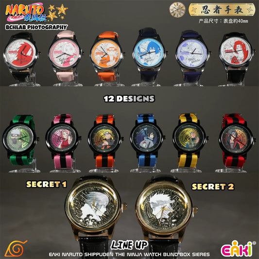 Eaki X Naruto Ninja Part 1 Watch Accessories Series | Naruto Shippuuden Naruto Sasuke Sakura Kakashi Minato Itachi Uchiha Madara Obito - Watch Collectable Toys Mystery Blind Box