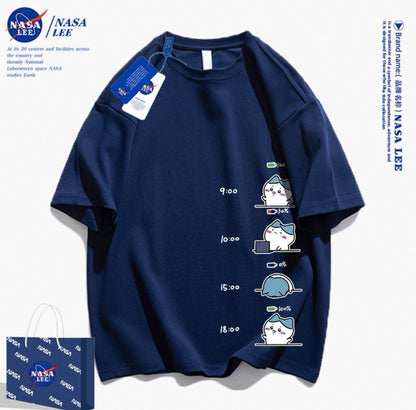 Japanese Cartoon ChiiKawa Casual Style T-Shirt Series | Hachiware Working Time - Kawaii Fashion Items