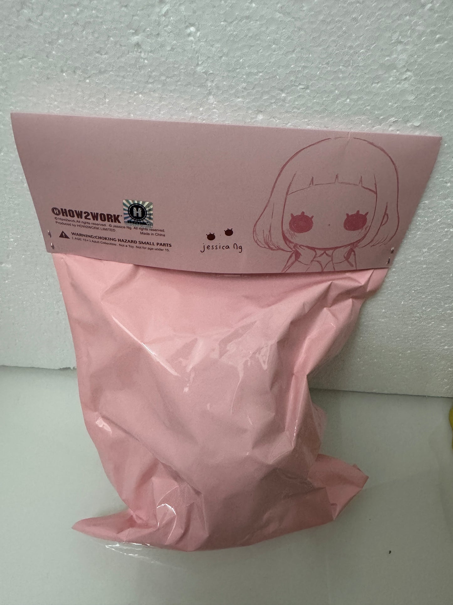 How2work x Jessica Ng Day Dreamer Girl | Little Kitty Version - Vinyl White Designer Toy