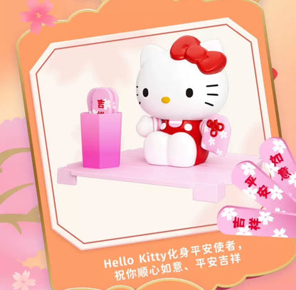 Sanrio Characters Lucky Temple Mini Box Series | Hello Kitty My Melody Piano Kuromi Cinnamoroll Pompompurin Pochacco Hangyodon - Kawaii Collectable Toys Toy Collection