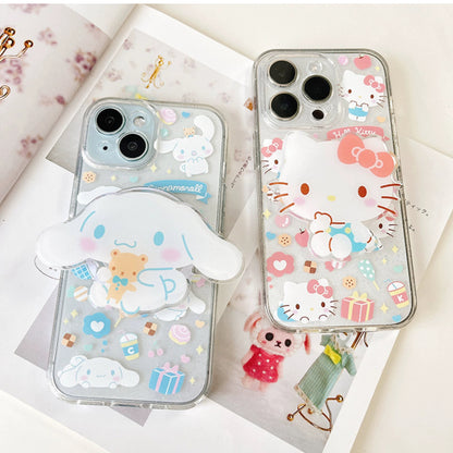 Japanese Cartoon Cute Glitter Style | Hello Kitty My Melody Kuromi Cinnamoroll Pompompurin Pochacco Phone Stand
