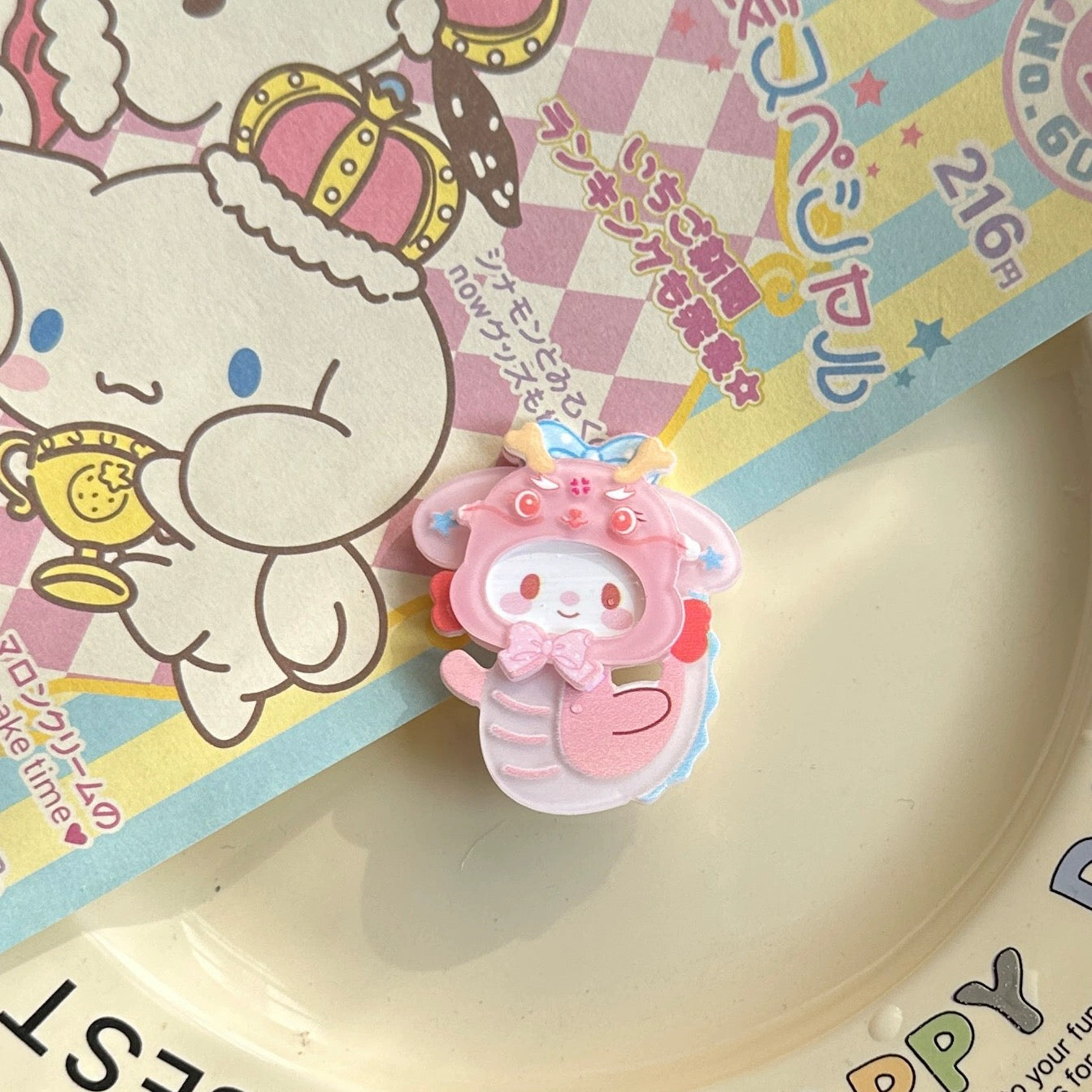 Sanrio Dragon Hair Clip | Hello Kitty My Melody Kuromi Cinnamoroll Pompompurin Pochacoo - Custom Made Child Gift Kawaii items