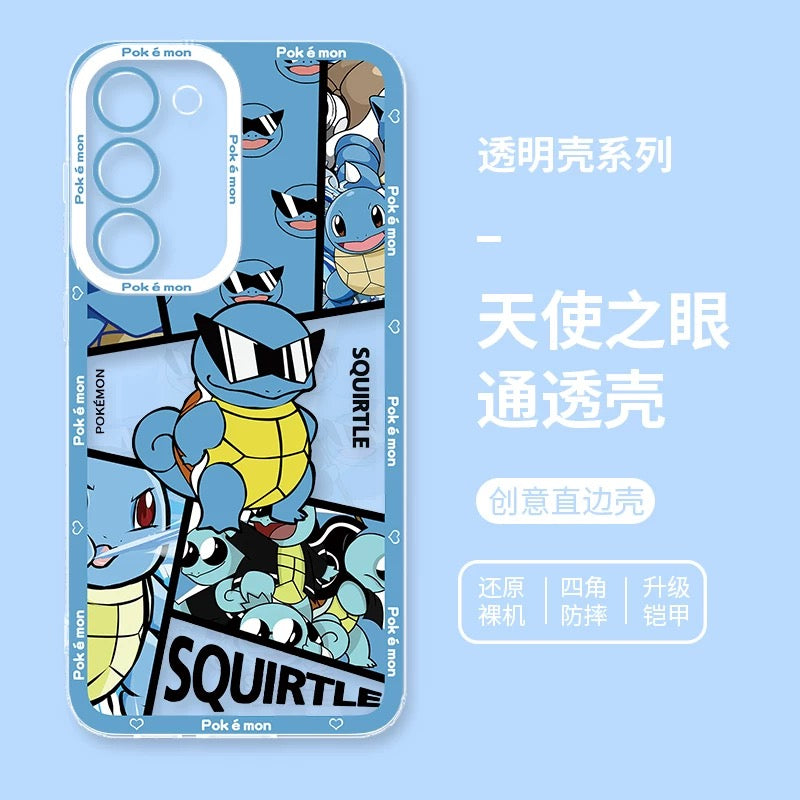 Japan Cartoon Pokemon Street Style | Pikachu Gengar Squirtle - Phone Case Samsung Galaxy S26 S25 S24 S23 S22 S21 FE Ultra