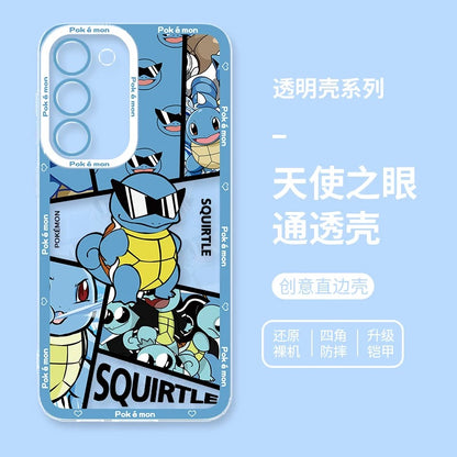 Japan Cartoon Pokemon Street Style | Pikachu Gengar Squirtle - Phone Case Samsung Galaxy S26 S25 S24 S23 S22 S21 FE Ultra