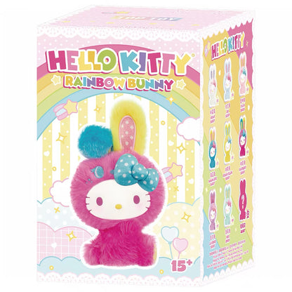 TOPTOY x Sanrio Hello Kitty | Rainbow Rabbit Series - Plush Vinly Keychain Pendant Blind Box