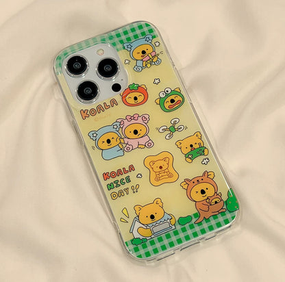 Japanese Cartoon Snake Theme | Crayon Boy ChocoBi Koala Biscuits - iPhone Case 11 12 13 14 15 Pro Promax