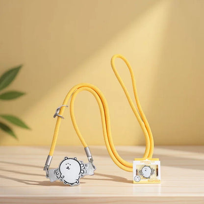 Japanese Cartoon Phone Back Clip with Phone Lanyard | Chiikawa Pink & Mint Green - for All Smart Phones (副本 2)