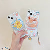 Japanese Cartoon Pokemon Hand Drawing Version | Pikachu Eevee - iPhone Case 7 8 PLUS SE2 XS XR X 11 12 13 14 15 16 Pro Promax 12mini 13mini