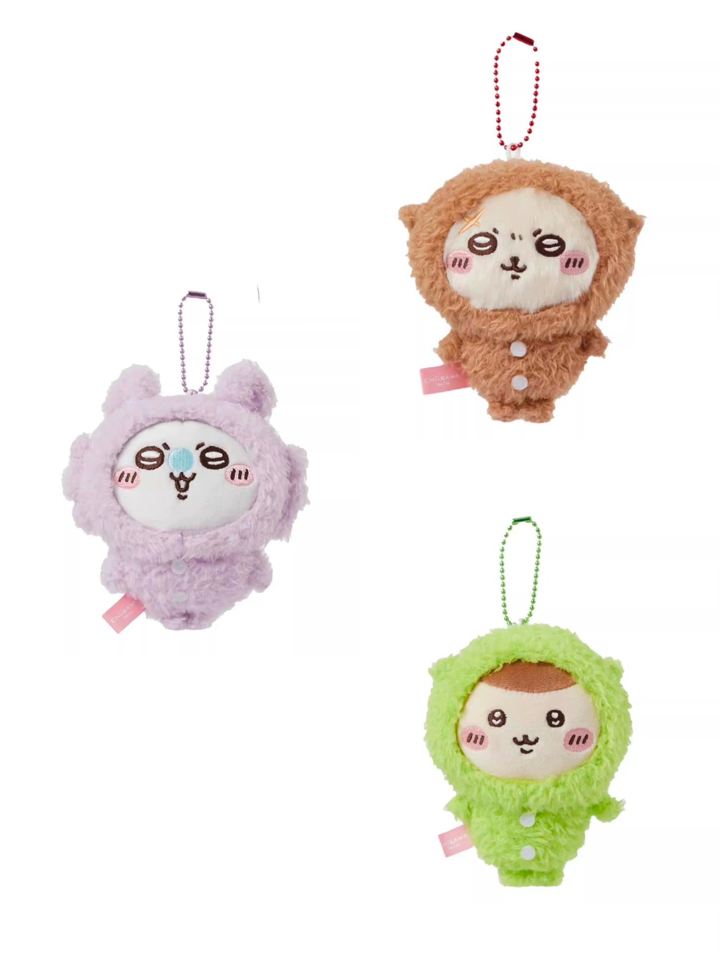 ChiiKawa X Miniso | Momonga Kurimanju Rakko Pajamas Mini Plush Doll Keychain - Kawaii items Room Decoration doll