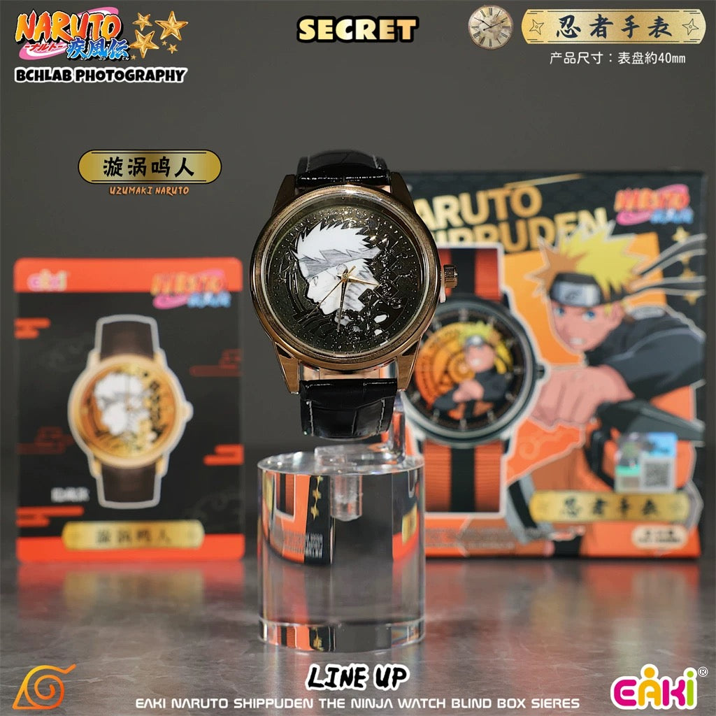 Eaki X Naruto Ninja Part 1 Watch Accessories Series | Naruto Shippuuden Naruto Sasuke Sakura Kakashi Minato Itachi Uchiha Madara Obito - Watch Collectable Toys Mystery Blind Box