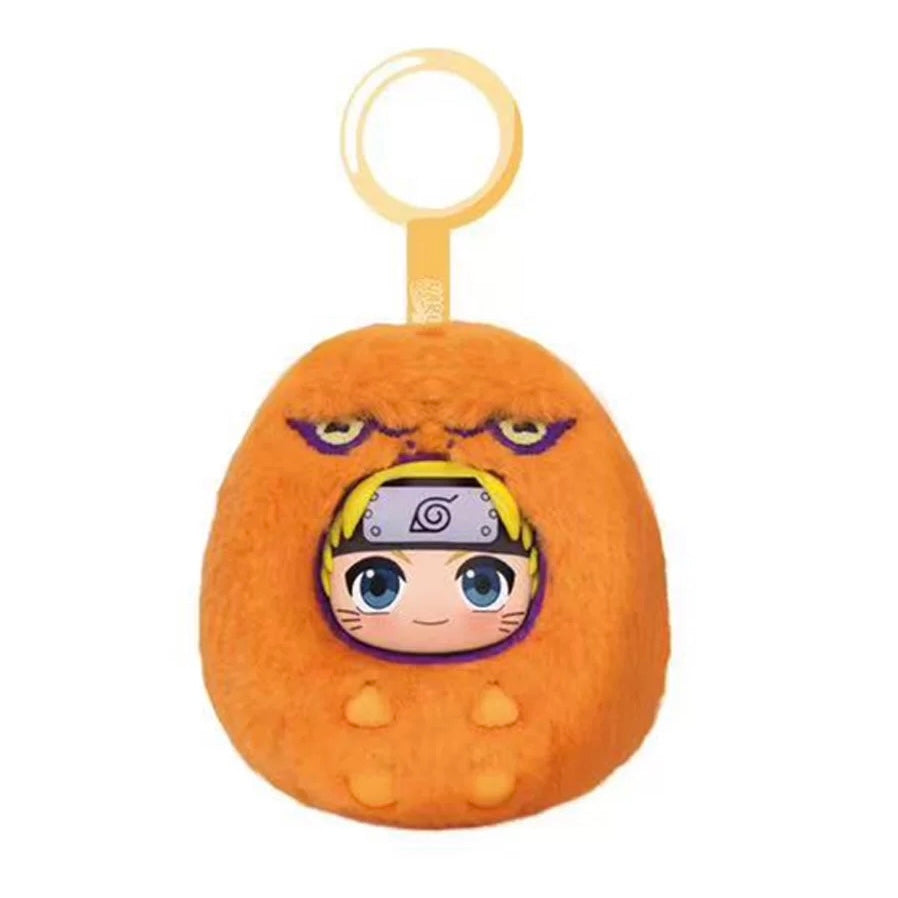 Naruto Ninja Part 1 Plush Pendant Series Limited Edition | Naruto Shippuuden Cute Beast Naruto Sasuke Sakura Kakashi Hinata Itachi Kurama - Vinyl Face Plush Doll Figure Keychain Collectable Toys Mystery Blind Box