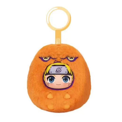 Naruto Ninja Part 1 Plush Pendant Series Limited Edition | Naruto Shippuuden Cute Beast Naruto Sasuke Sakura Kakashi Hinata Itachi Kurama - Vinyl Face Plush Doll Figure Keychain Collectable Toys Mystery Blind Box