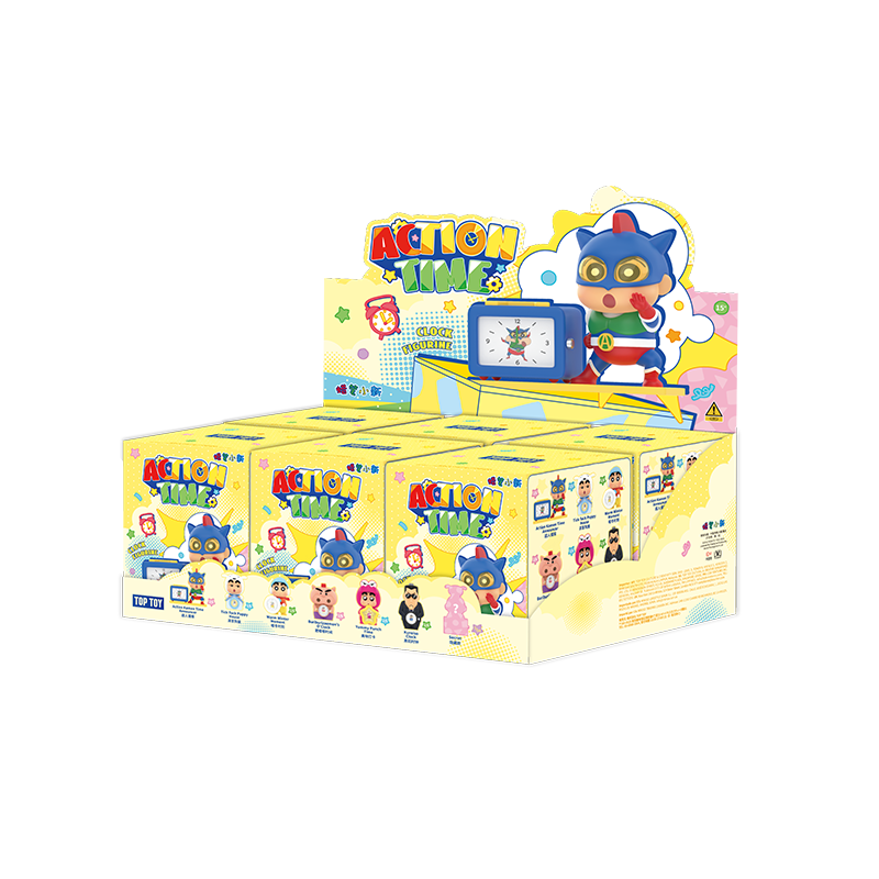 Crayon Shin-chan Action Time Series clock blind box full case display
