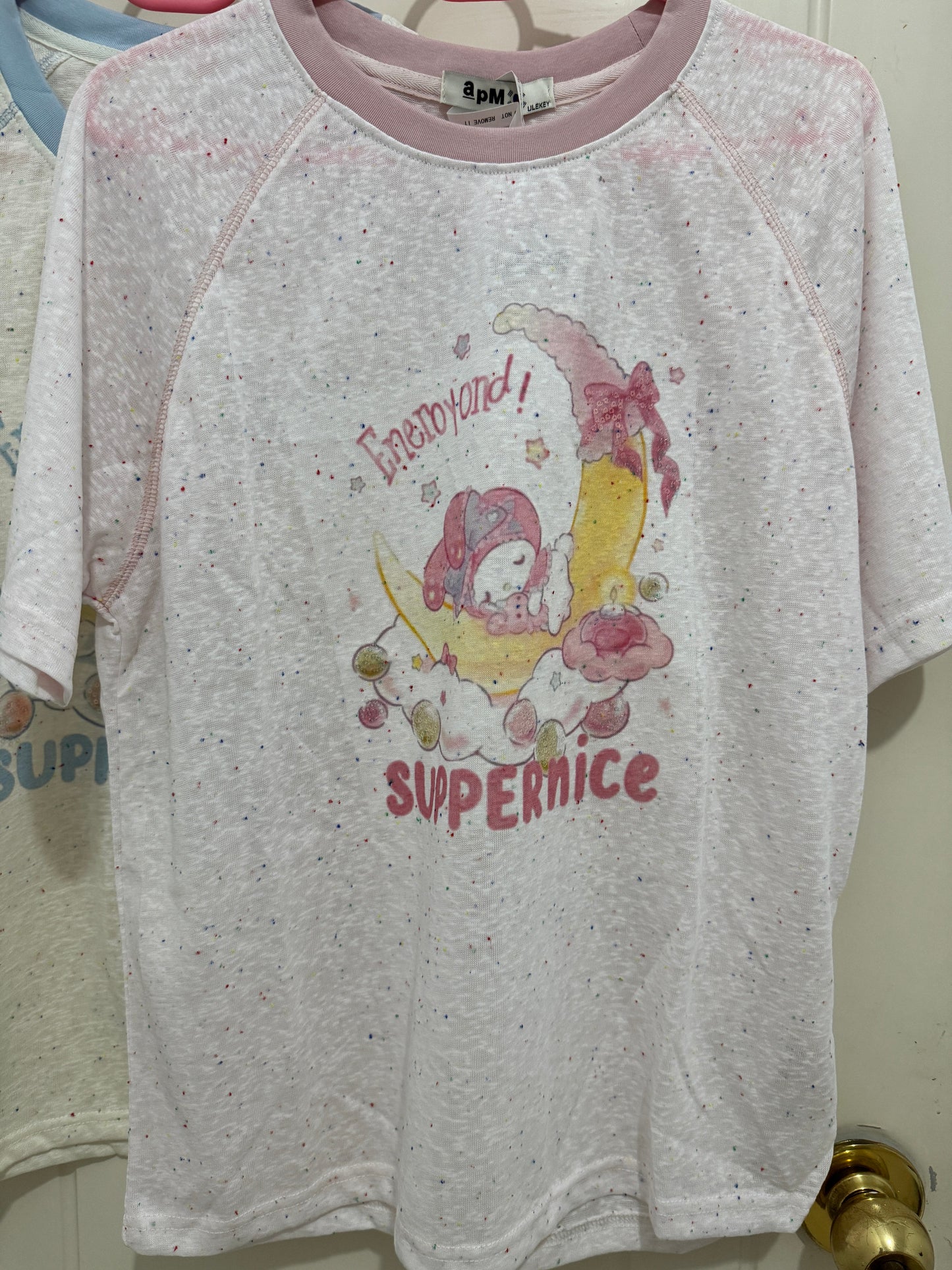 Korean Fashion Cute Cartoon Style T-Shirt Series | Bling Bling Embroidery Sweet Dream My Melody Cinnamoroll - Kawaii Fashion Items