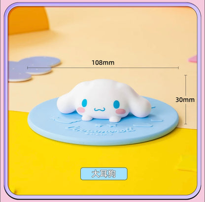 Sanrio 3D Silicone Cup Lid | Hello Kitty My Melody Kuromi Cinnamoroll Pochacco - Kitchenware Kitchen Living Room