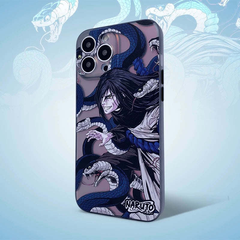 Japanese Anime Naruto Ninja | Laser Orochimaru - iPhone Case PLUS 12 13 14 15 16 Pro Promax