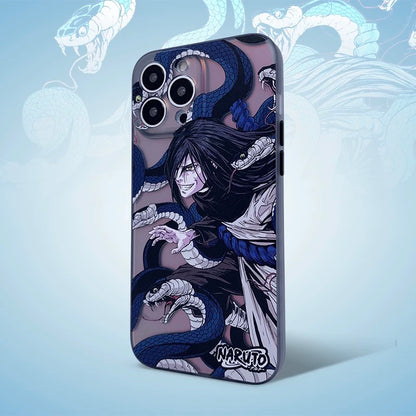 Japanese Anime Naruto Ninja | Laser Orochimaru - iPhone Case PLUS 12 13 14 15 16 Pro Promax