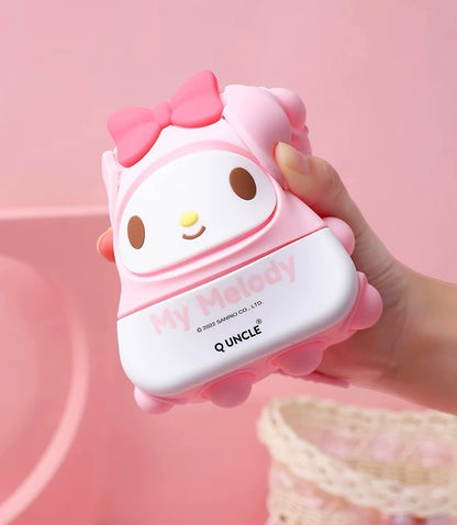 Japan Sanrio Silicone Square PopBoom Purse Bag | Hello Kitty My Melody Kuromi Cinnamoroll KeroKeroKeroppi  - Playful Coin Bag Can put in Airpods EarPhone Children Gift