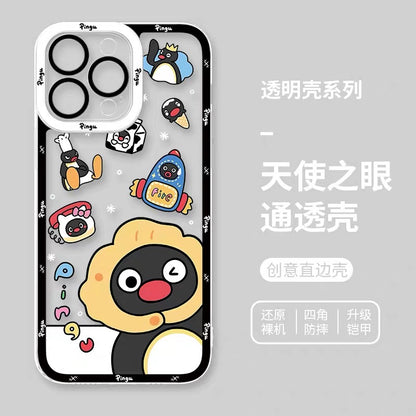 Cute Cartoon Lovely Penguin | Pingu & Friends 8 Styles - iPhone Case PLUS SE2 XS XR X 11 12 13 14 15 16 16e 17 17e Pro Promax 12mini 13mini