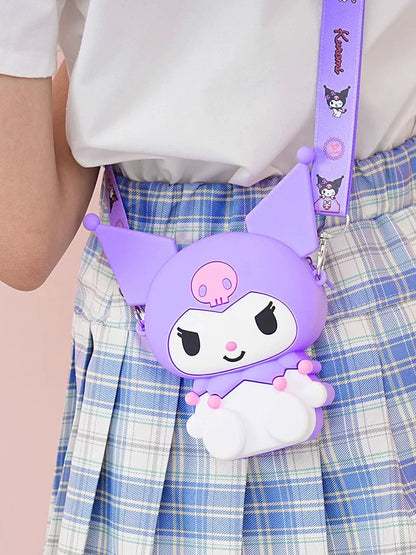 Japan Sanrio Silicone 3D Sit Pose Shoulder Bag | My Melody Kuromi -  Kawaii Bag Birthday Girlfriend Children Gift