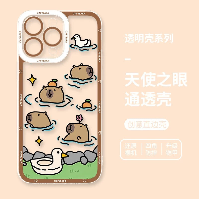 Cute Animal Capybara | Part2 8 Styles - iPhone Case PLUS SE2 XS XR X 11 12 13 14 15 16 16e 17 17e Pro Promax 12mini 13mini
