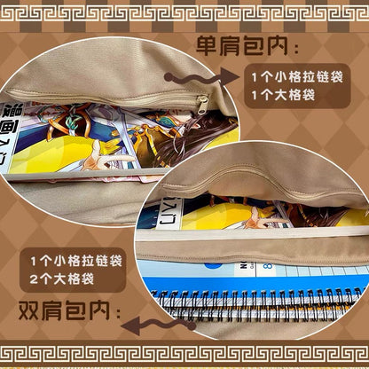 Japanese Anime Black Butler Kuro Shitsuji | Ciel Phantomhive with Rabbit Doll Ear Plush Cute Icon Itabag Backpack and Crossbody Bag - Cute Kawaii Item