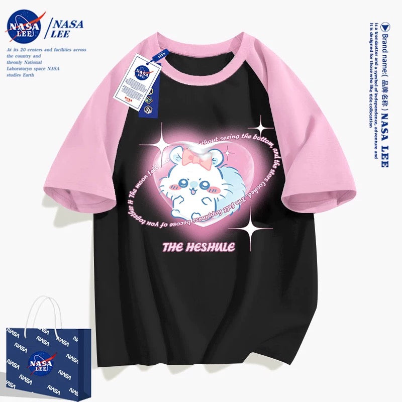 Japanese Cartoon ChiiKawa Casual Style T-Shirt Series | Smile Momonga - Kawaii Fashion Items